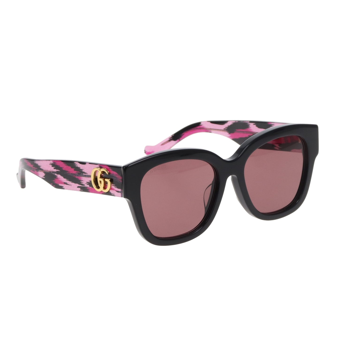 Gucci Sunglasses Pink Glitter Leopard Arms GG1550SK