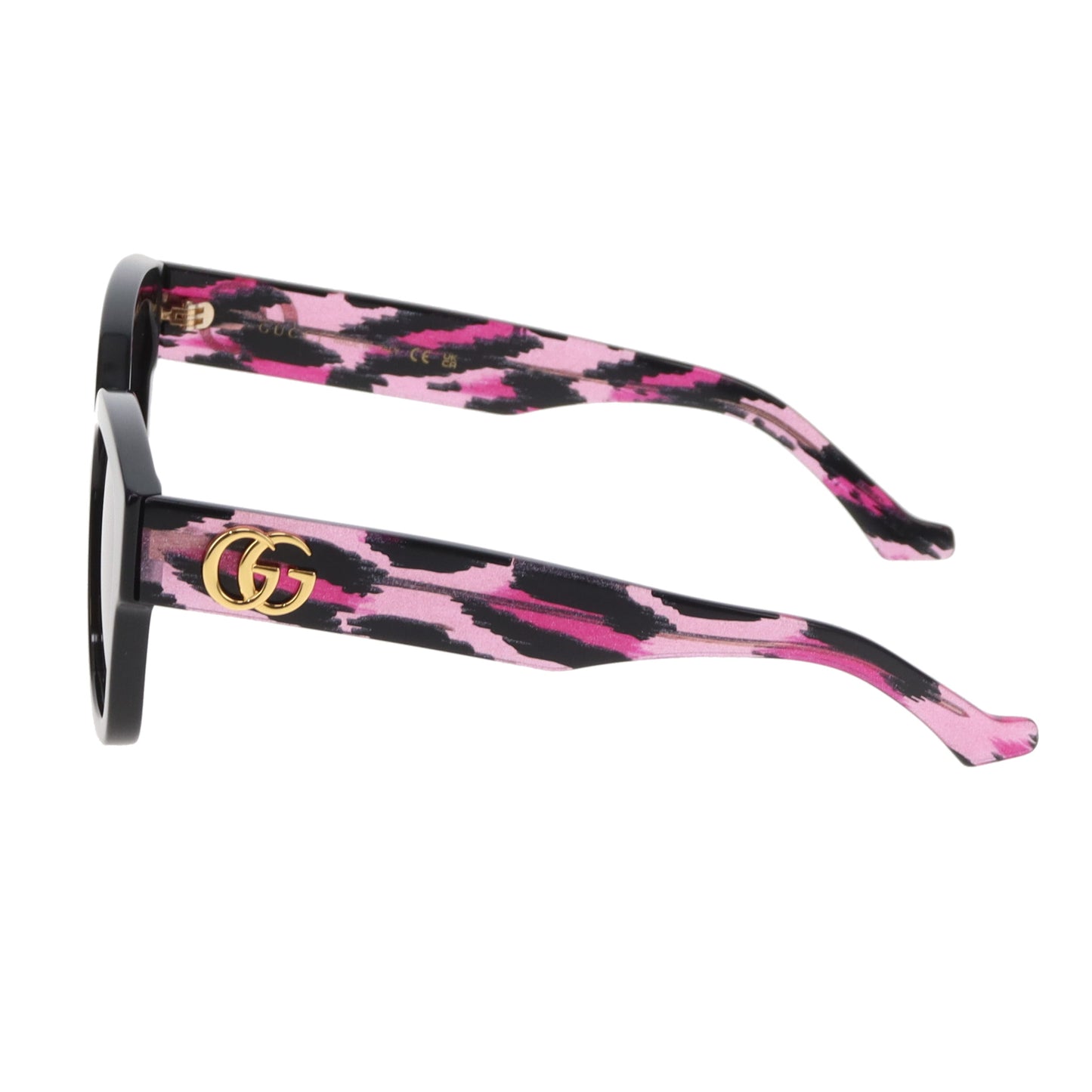Gucci Sunglasses Pink Glitter Leopard Arms GG1550SK