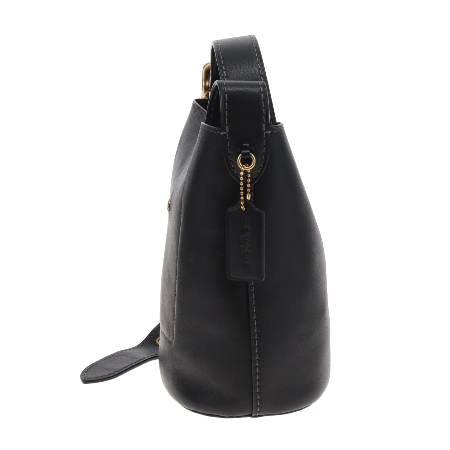 Coach Black Bleecker Bucket 21