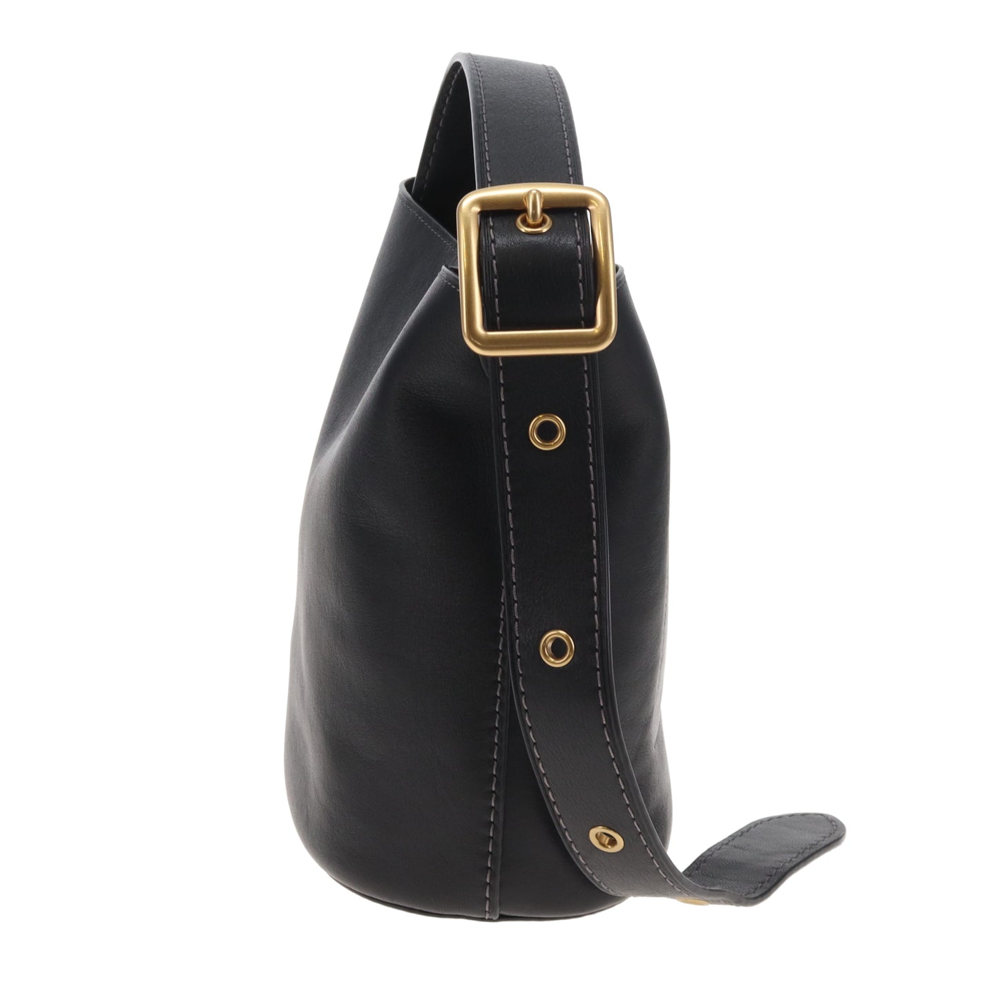 Coach Black Bleecker Bucket 21