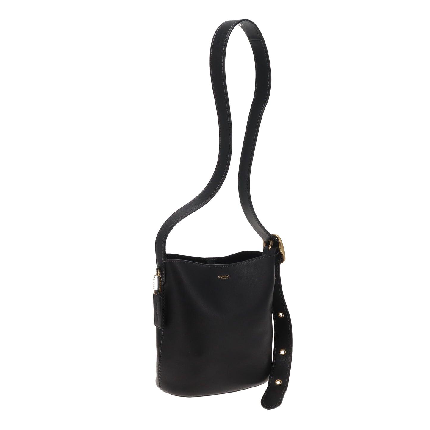 Coach Black Bleecker Bucket 21