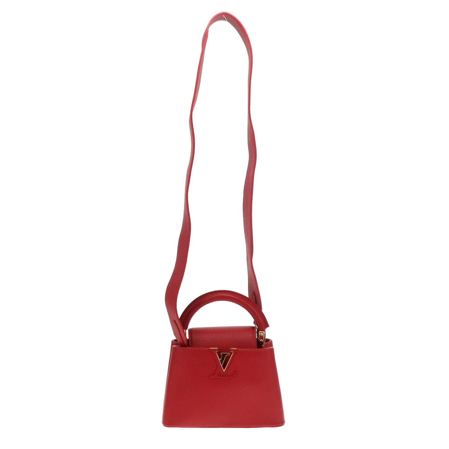 Louis Vuitton Capucines Mini Red GHW (NFID)