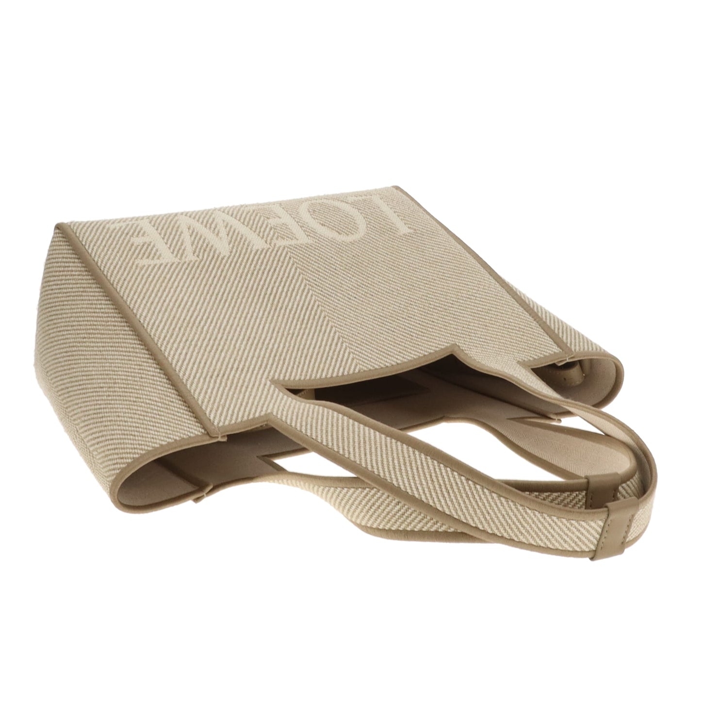 Loewe Logo Square Tote Medium Canvas Beige