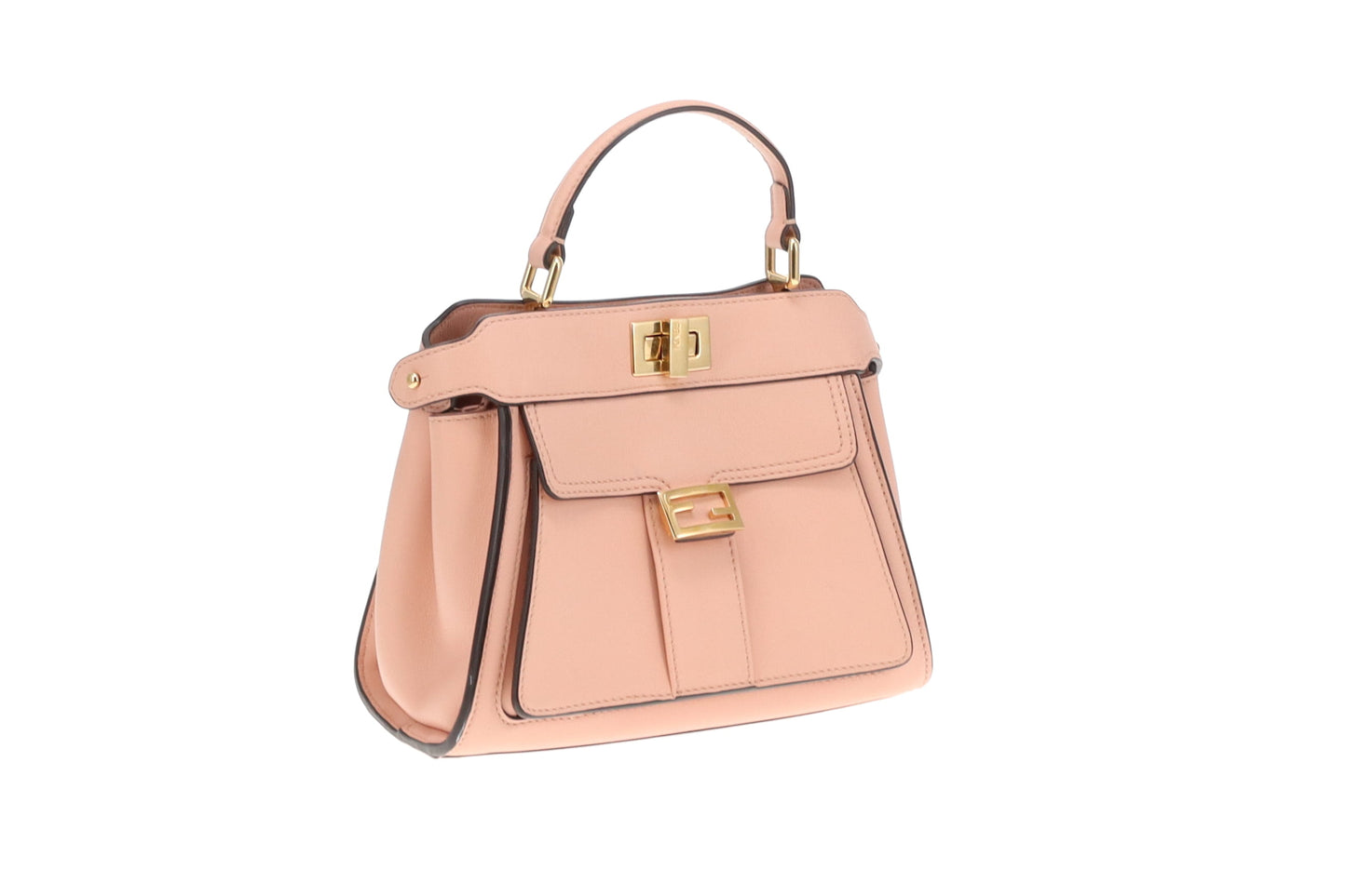 Fendi Peekaboo Mini Handle Bag With Strap Pink 2022