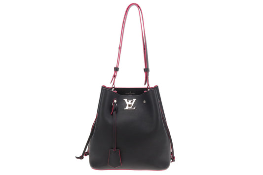 Louis Vuitton Lockme Bucket Bag Black DU3118