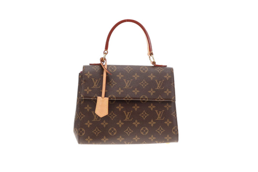Louis Vuitton Cluny BB Monogram and Bordeaux/Fuchsia (NFID)