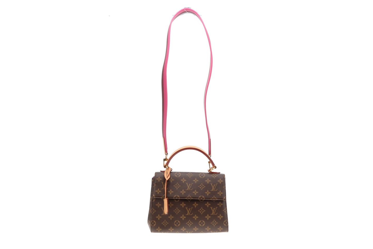 Louis Vuitton Cluny BB Monogram and Bordeaux/Fuchsia (NFID)