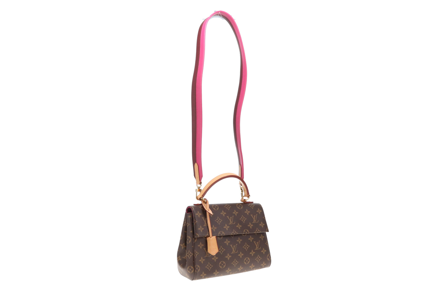 Louis Vuitton Cluny BB Monogram and Bordeaux/Fuchsia (NFID)
