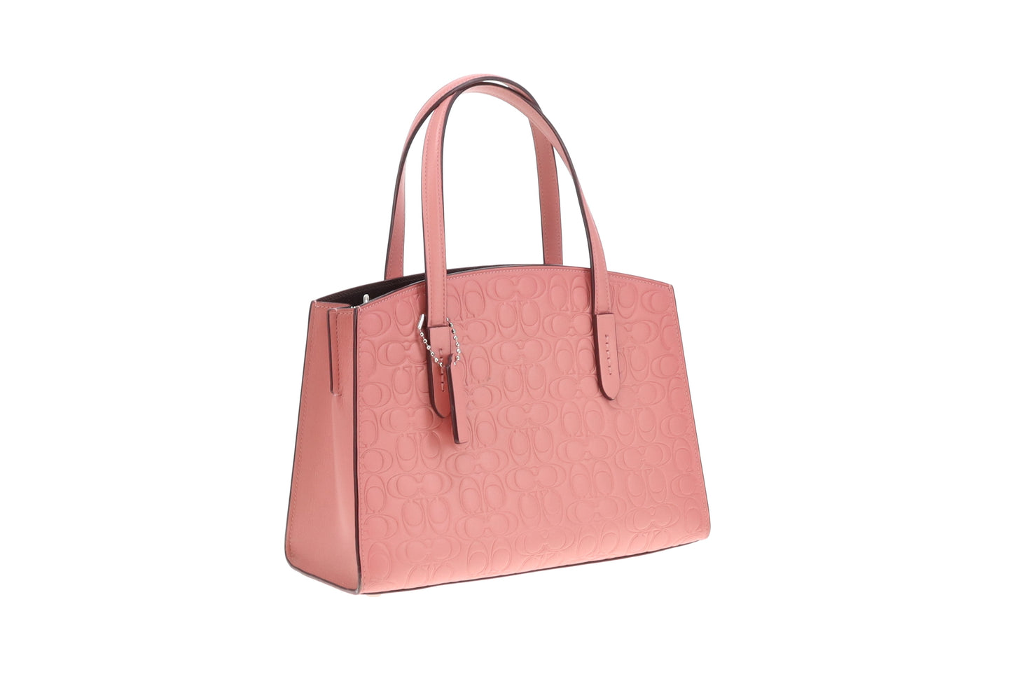 Coach Charlie Carryall 28 Pink Signature Leather