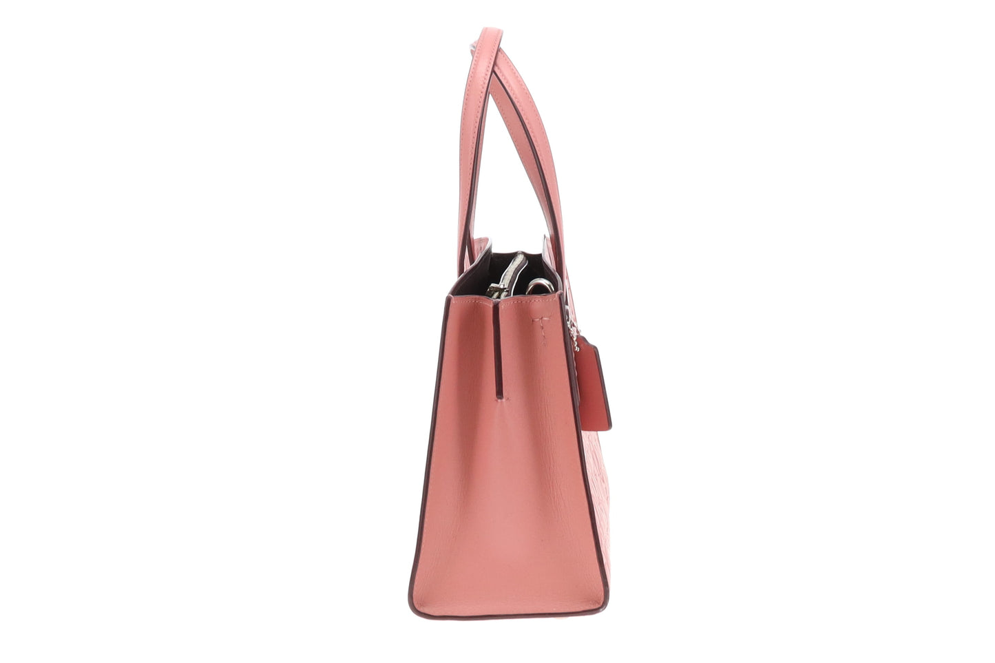 Coach Charlie Carryall 28 Pink Signature Leather