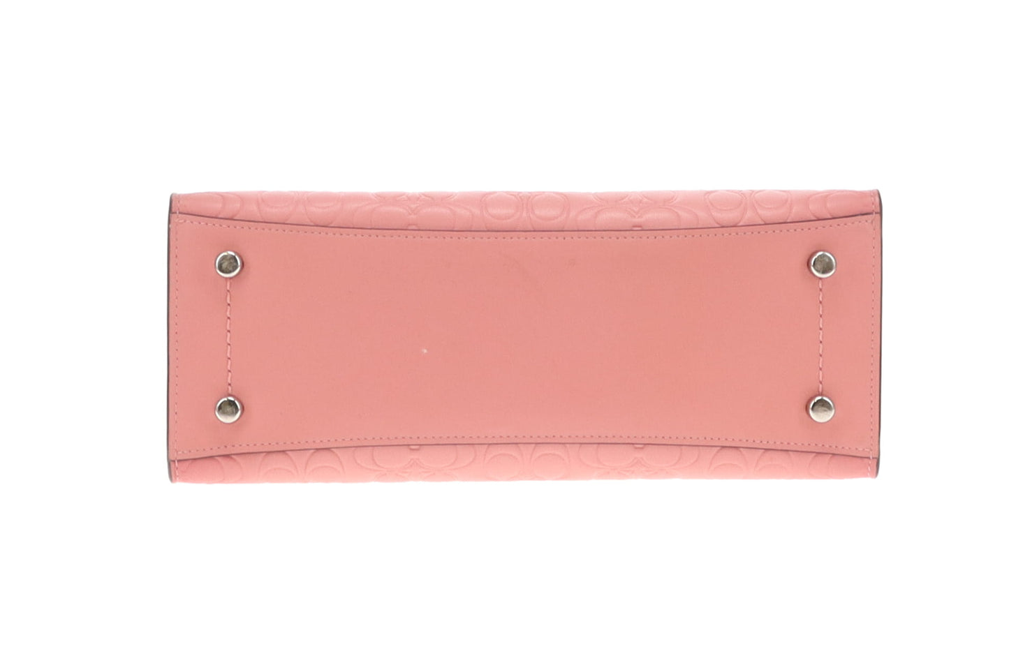 Coach Charlie Carryall 28 Pink Signature Leather