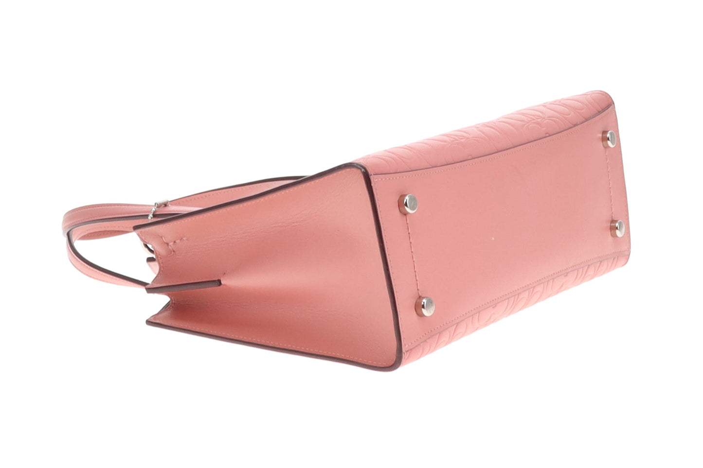 Coach Charlie Carryall 28 Pink Signature Leather