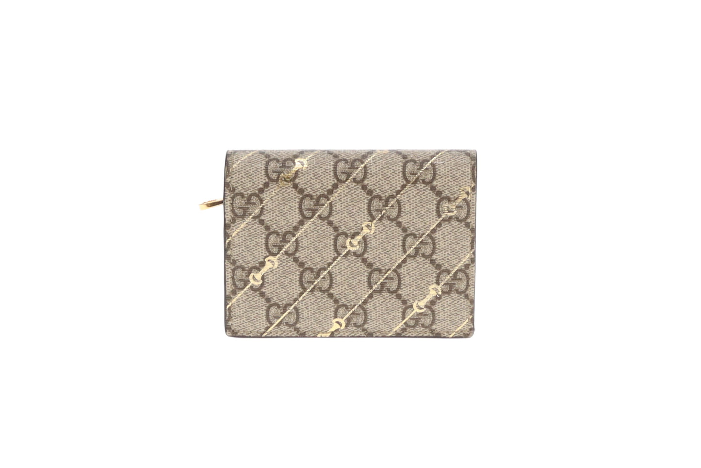 Gucci Card Case Gg Supreme and Horsebit Print
