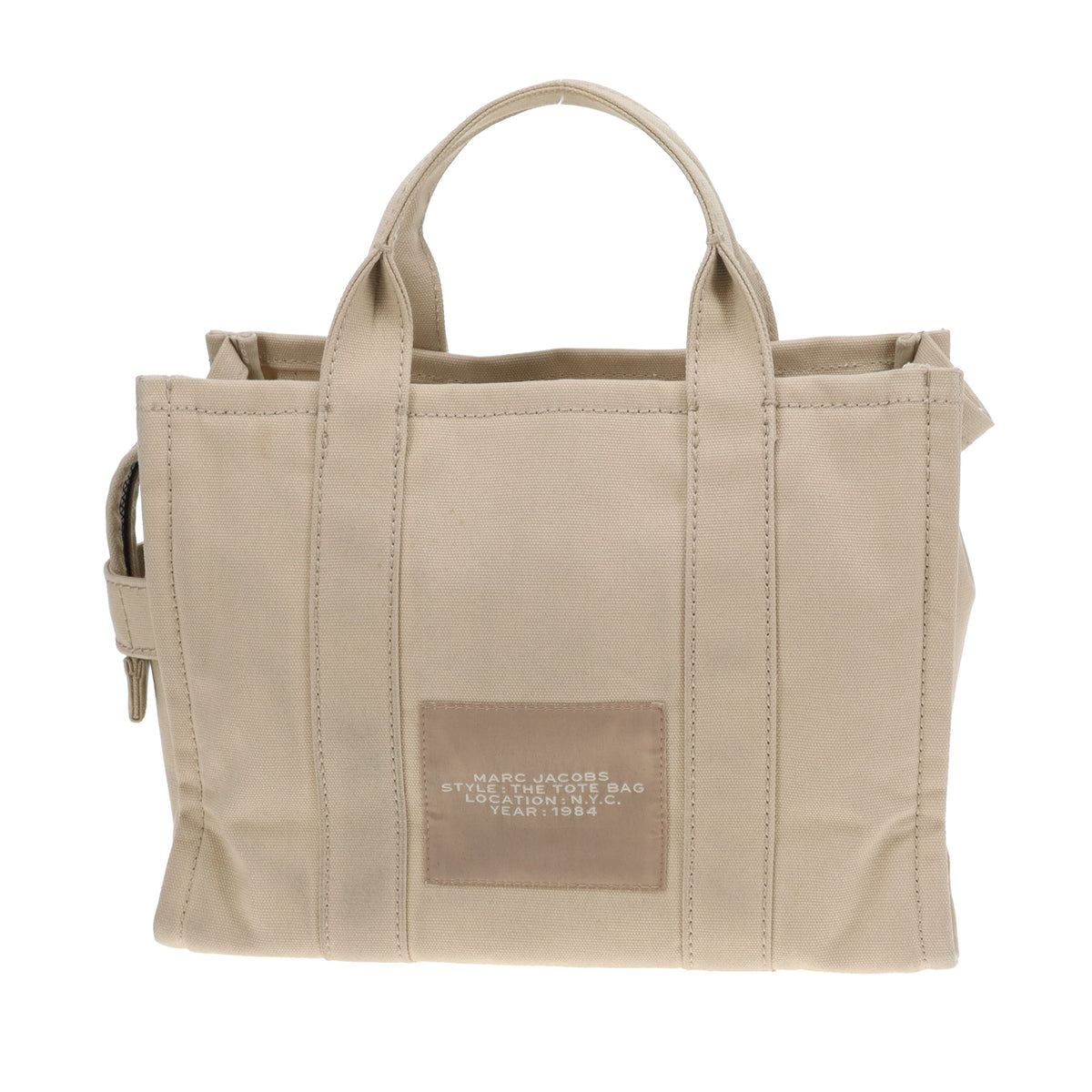 Marc Jacobs The Tote Bag Medium Beige Canvas with Strap