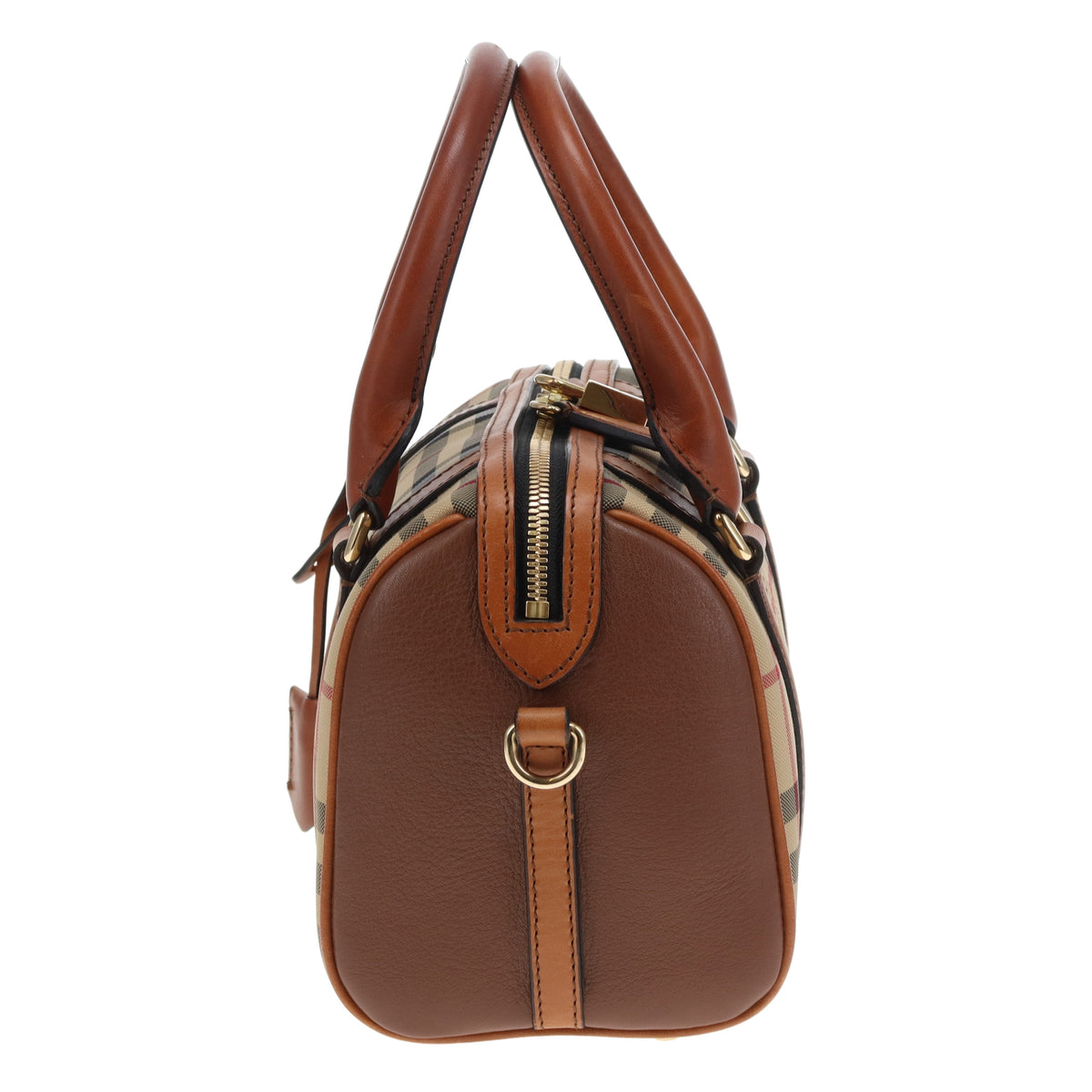 Burberry Alchester Mini Bowling Bag In House Check