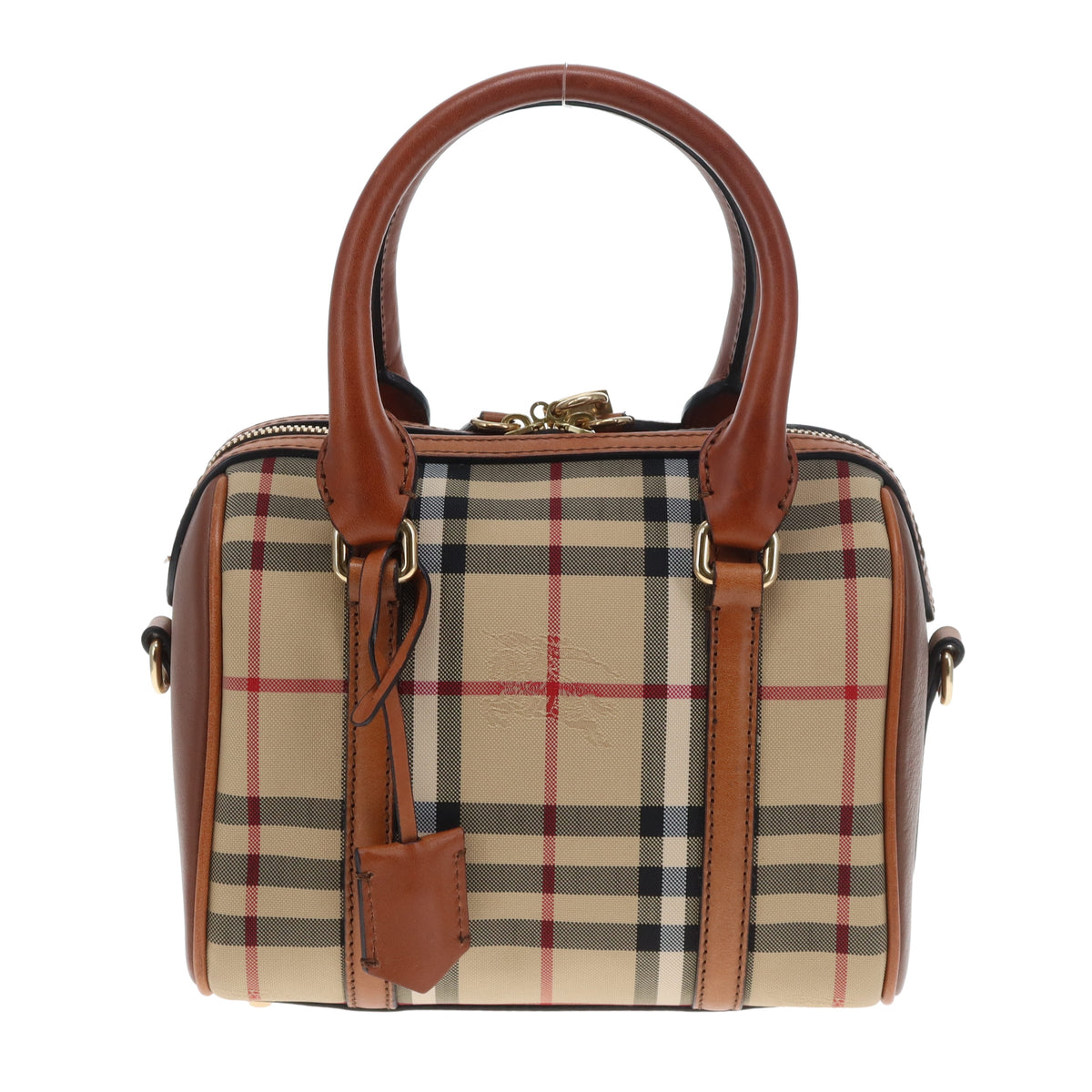 Burberry Alchester Mini Bowling Bag In House Check