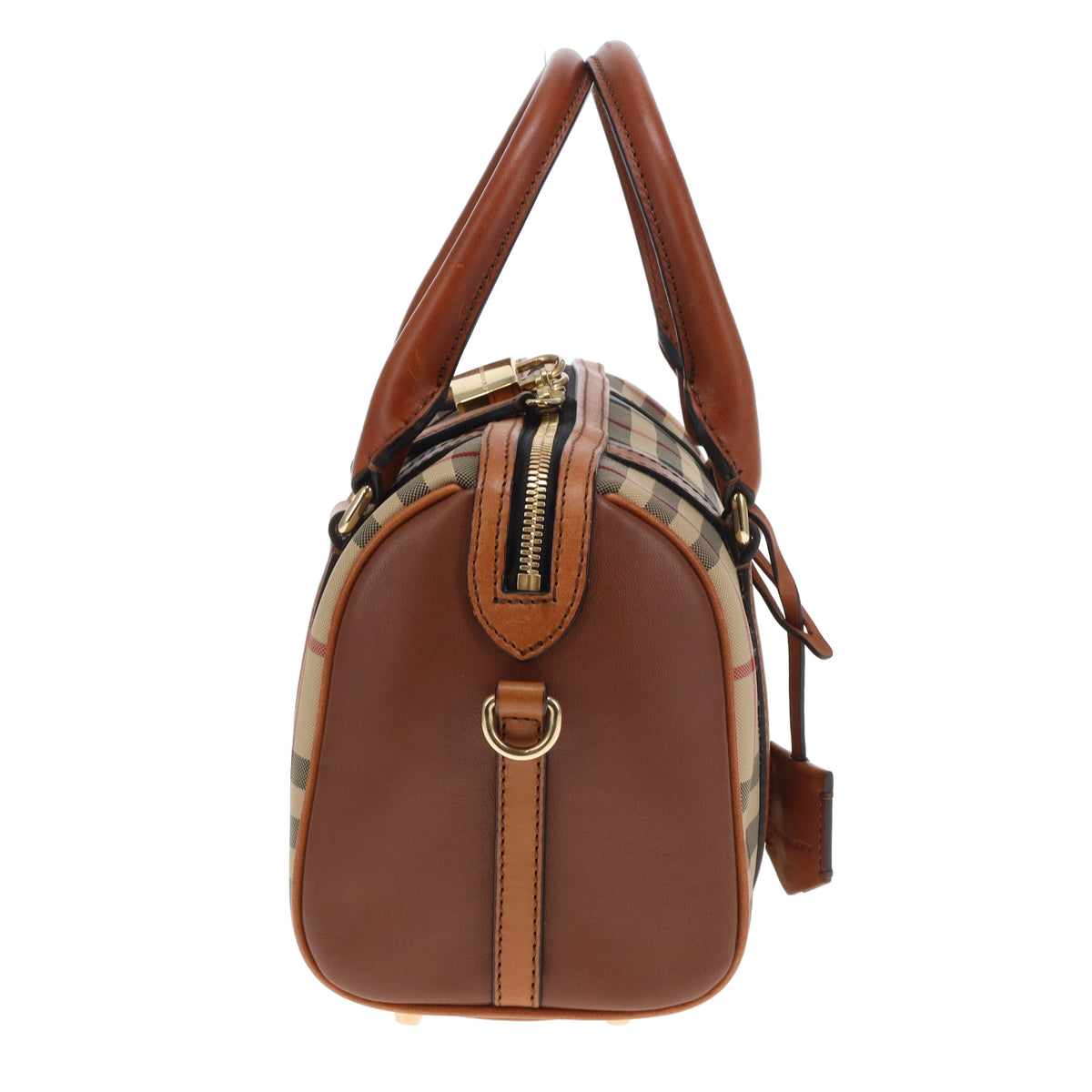 Burberry Alchester Mini Bowling Bag In House Check