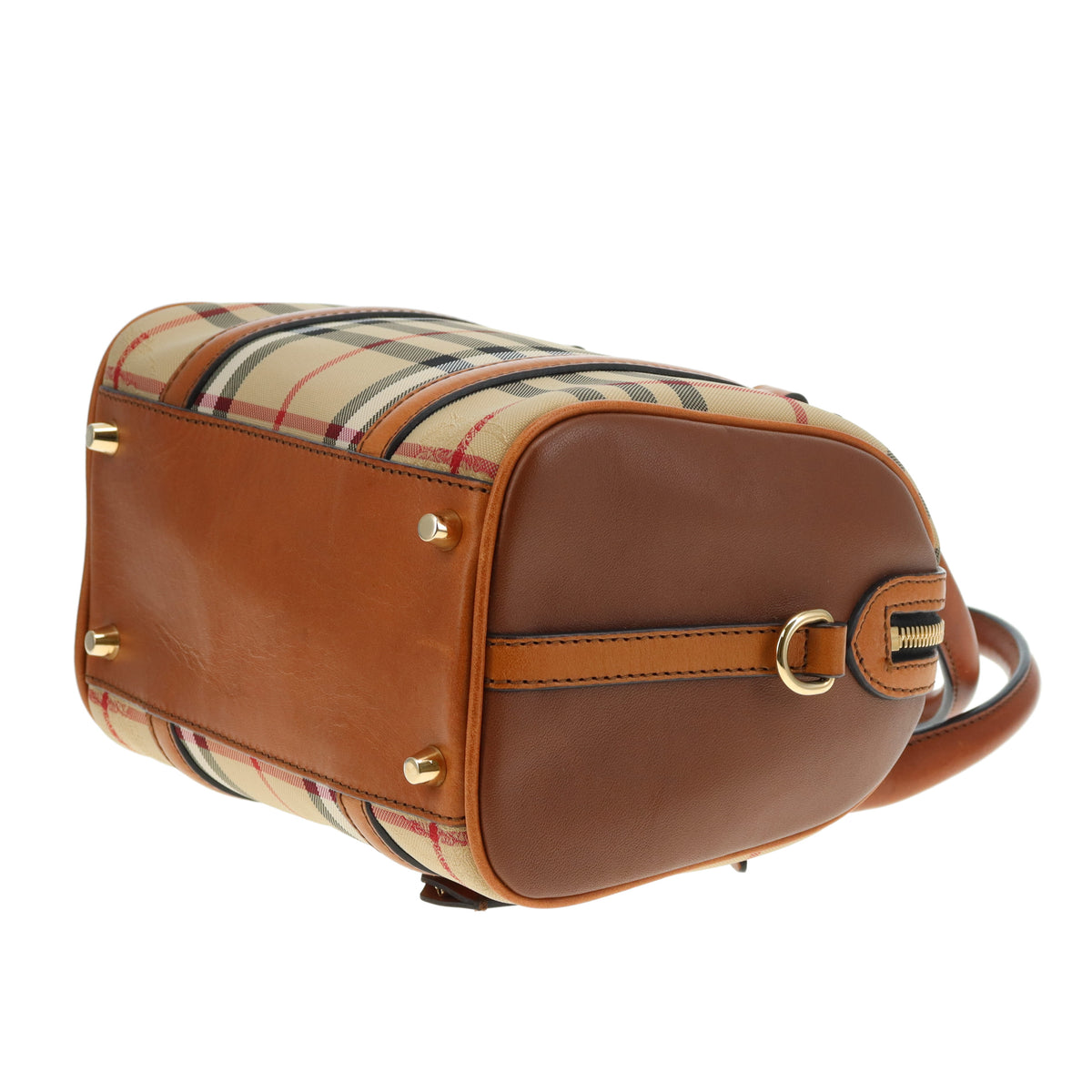 Burberry Alchester Mini Bowling Bag In House Check