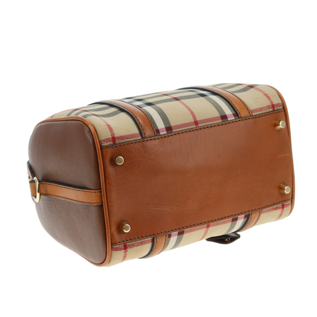 Burberry Alchester Mini Bowling Bag In House Check