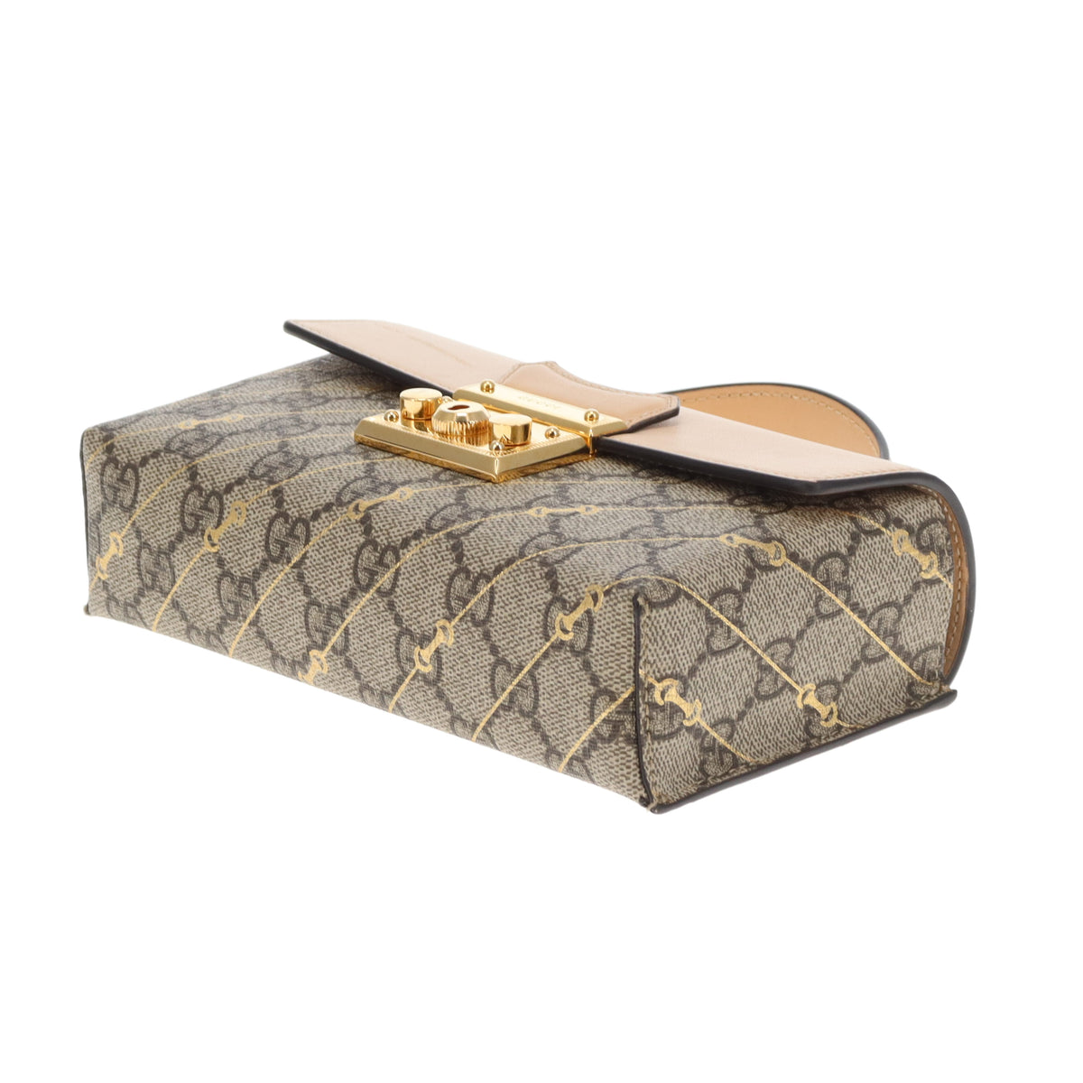 Gucci Padlock Mini Bag GG Supreme With Horsebit Print