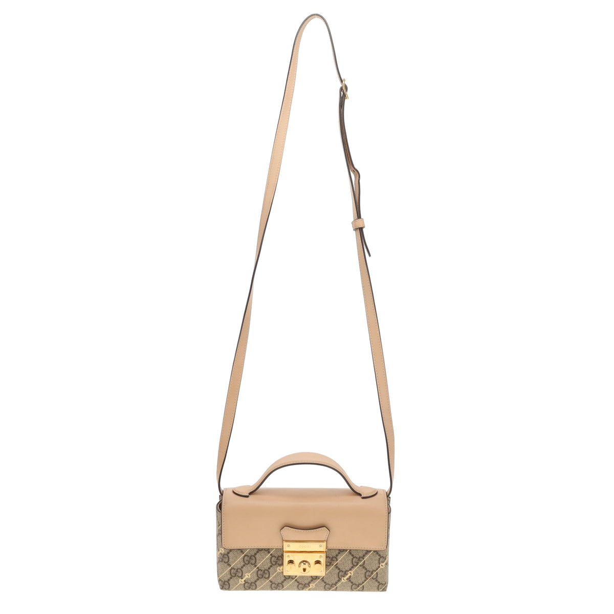 Gucci Padlock Mini Bag GG Supreme With Horsebit Print