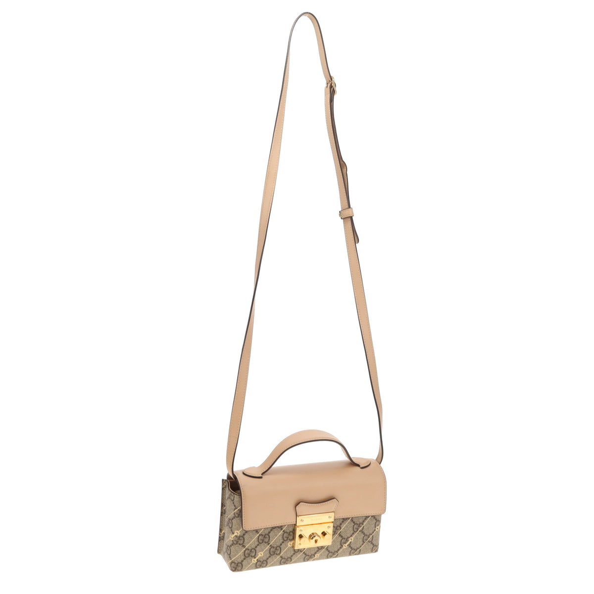 Gucci Padlock Mini Bag GG Supreme With Horsebit Print