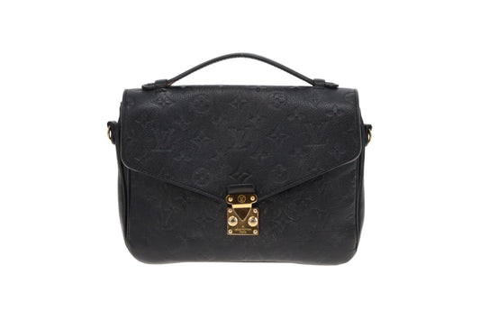 Louis Vuitton Pochette Metis Noir Empreinte Monogram DU0149