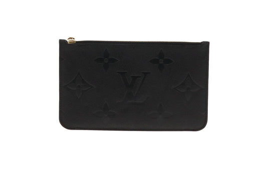 Louis Vuitton Black Empreinte Neverfull Pochette