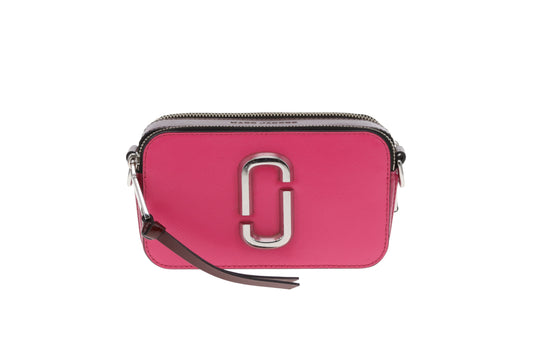 Marc Jacobs The Snapshot Studded Shoulder Strap Berry Tones
