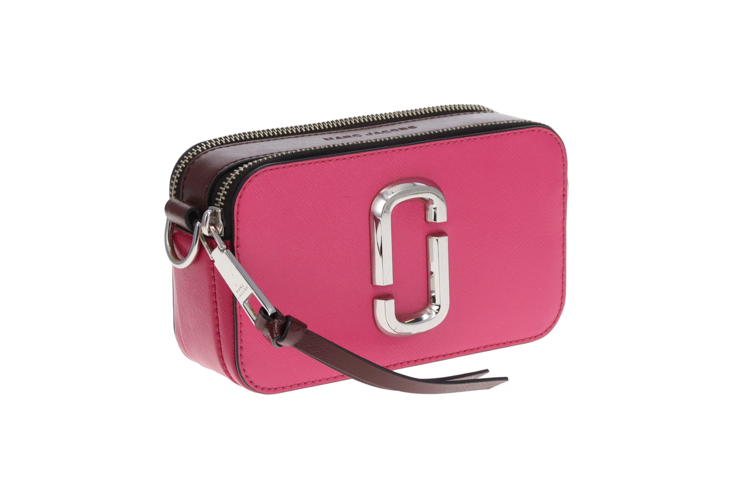 Marc Jacobs The Snapshot Studded Shoulder Strap Berry Tones