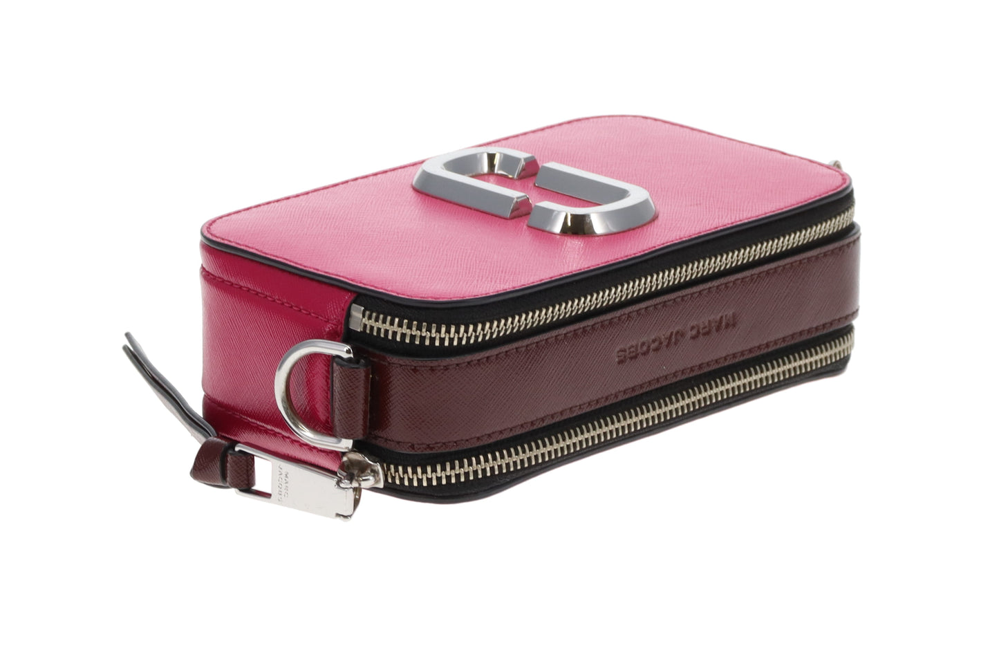 Marc Jacobs The Snapshot Studded Shoulder Strap Berry Tones