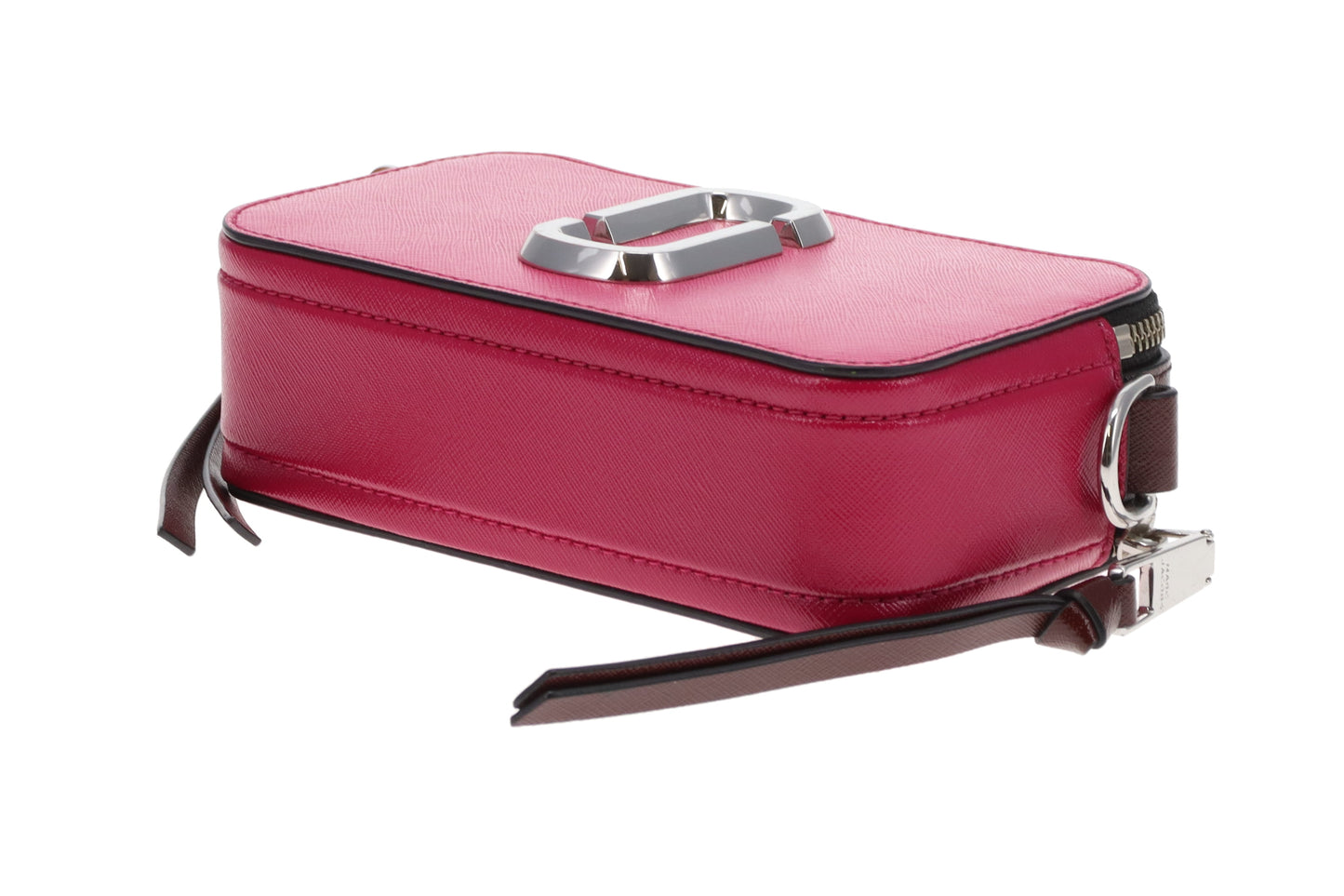 Marc Jacobs The Snapshot Studded Shoulder Strap Berry Tones