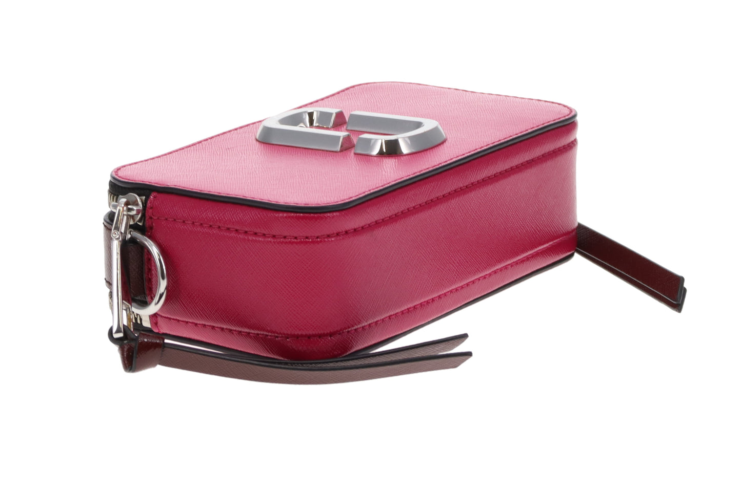 Marc Jacobs The Snapshot Studded Shoulder Strap Berry Tones