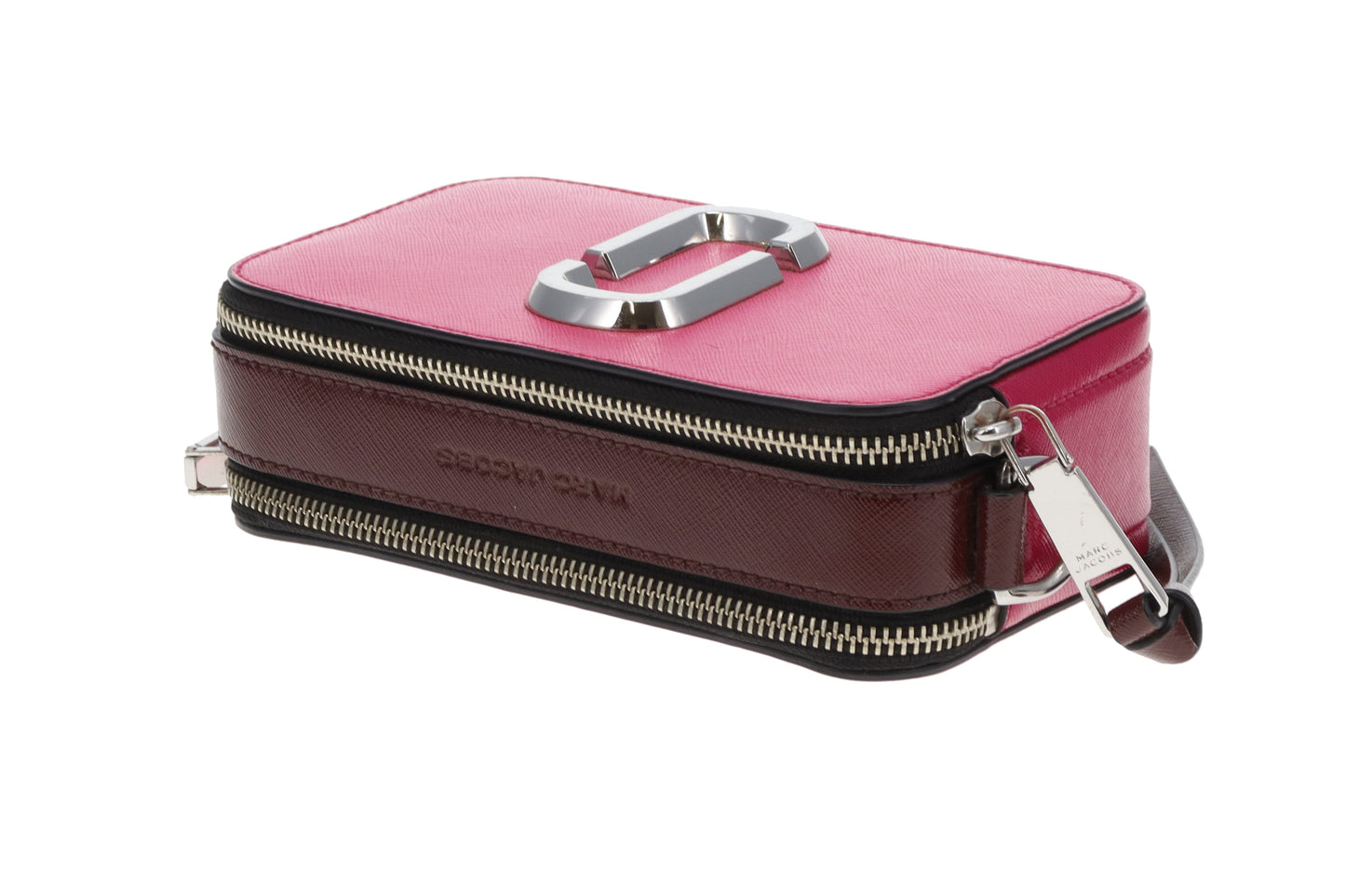 Marc Jacobs The Snapshot Studded Shoulder Strap Berry Tones