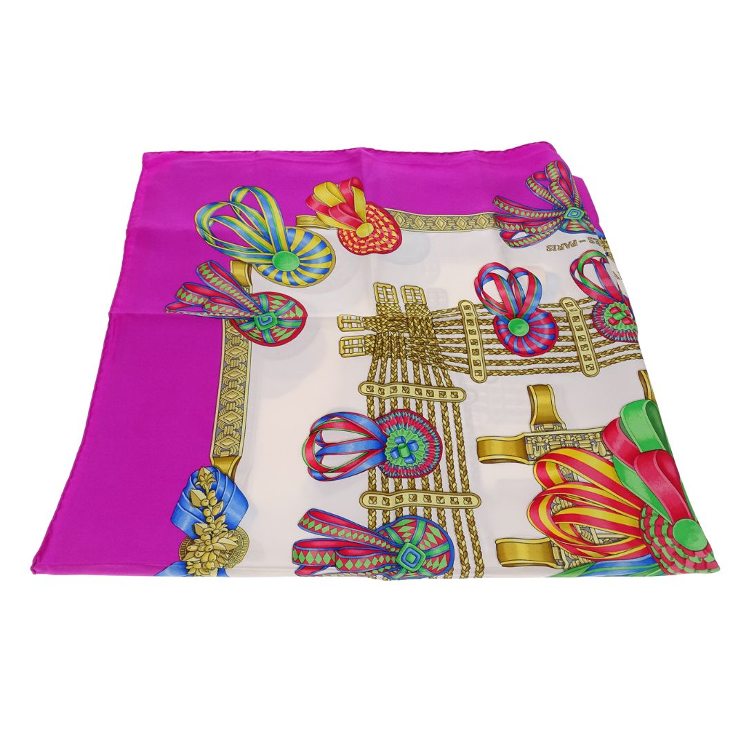 Hermes Les Rubans du Cheval Scarf 90 100% Silk