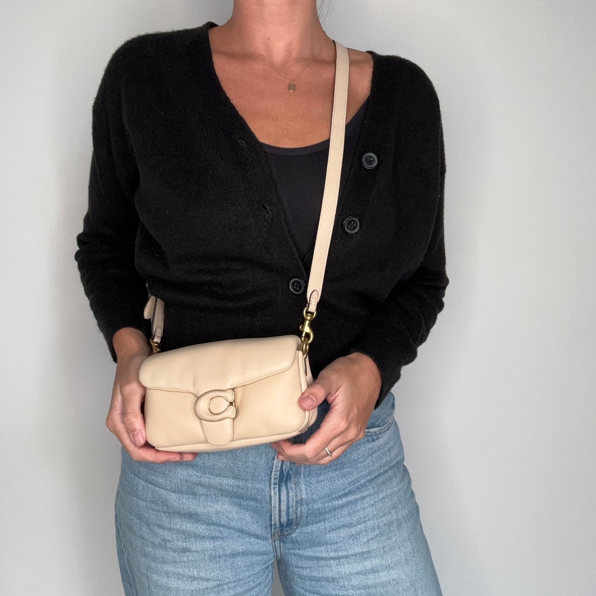 Coach Tabby 18 Beige Cloud