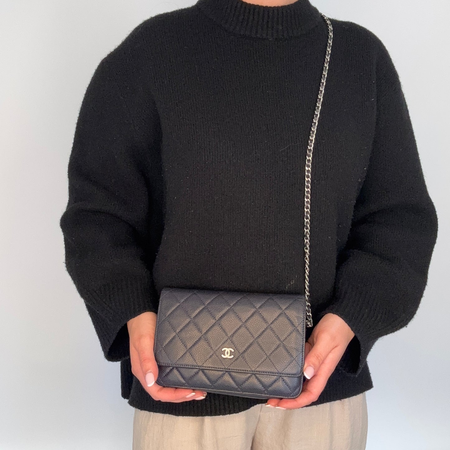 Chanel Wallet on Chain Classic Navy SHW 2013/14