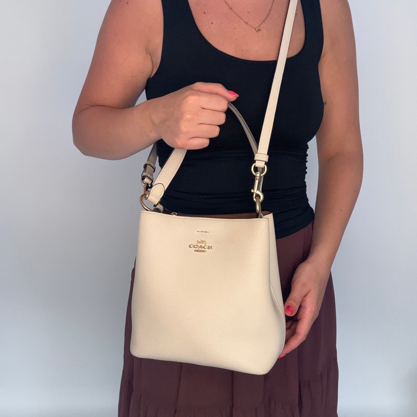 Coach Town Small Bucket Bag With Crossbody Strap