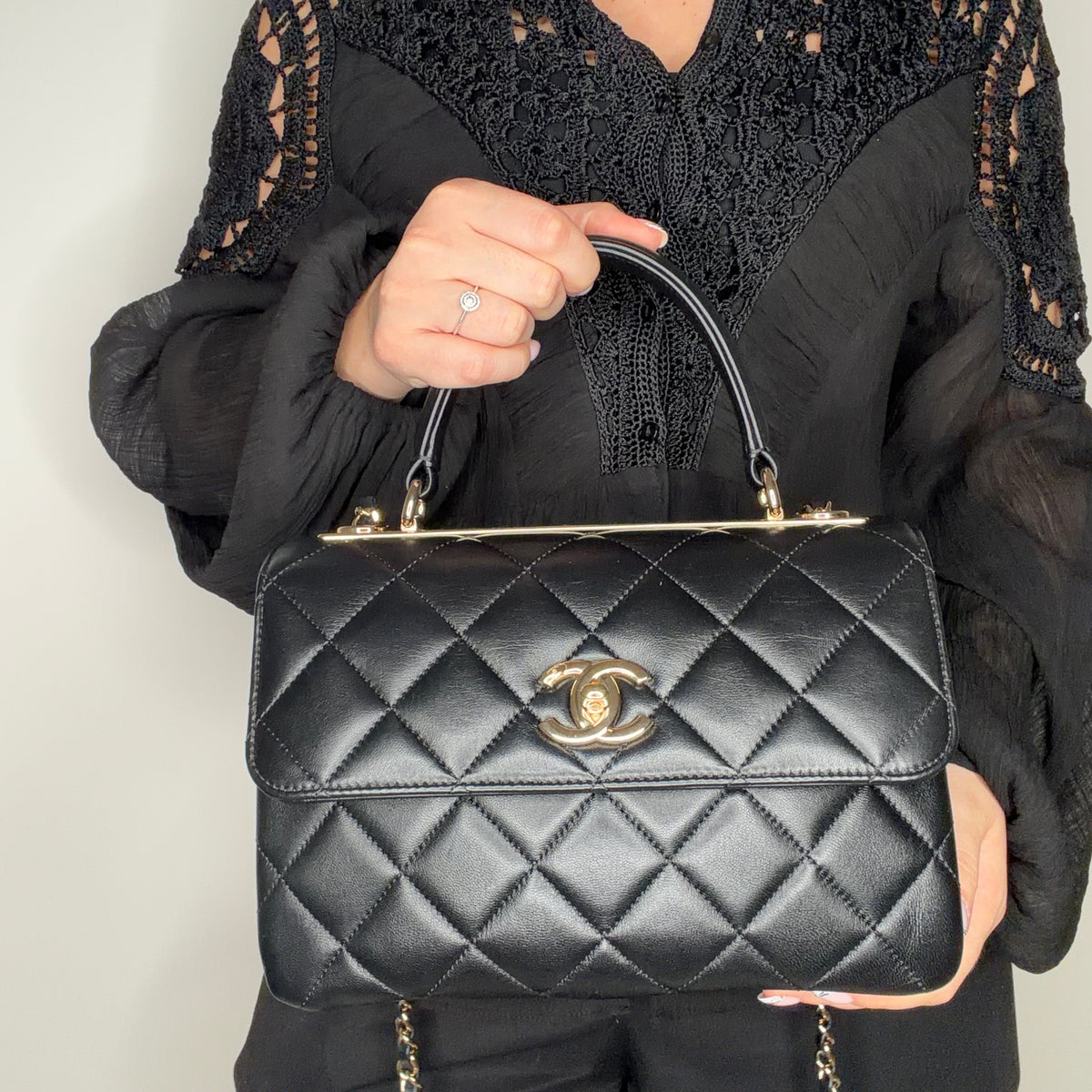 Chanel Trendy Medium Black With Gold Hardware 2019/20