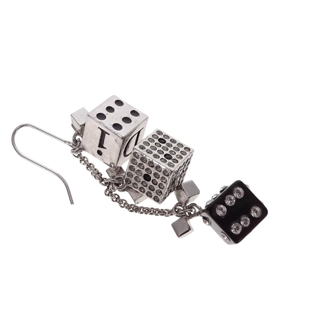 Dior Dice Dangle Earrings Galliano Collection