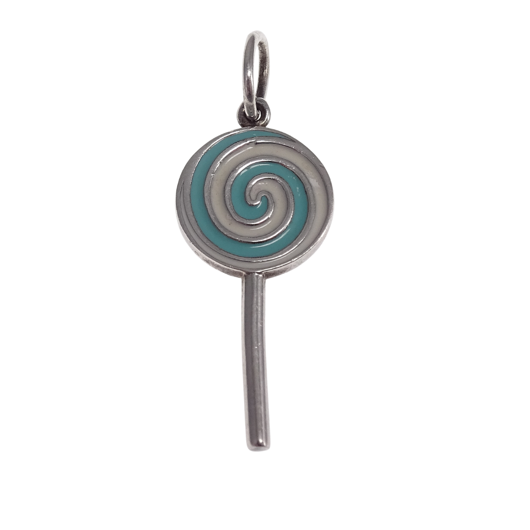 Tiffany & Co Lollipop Charm Sterling Silver and Enamel