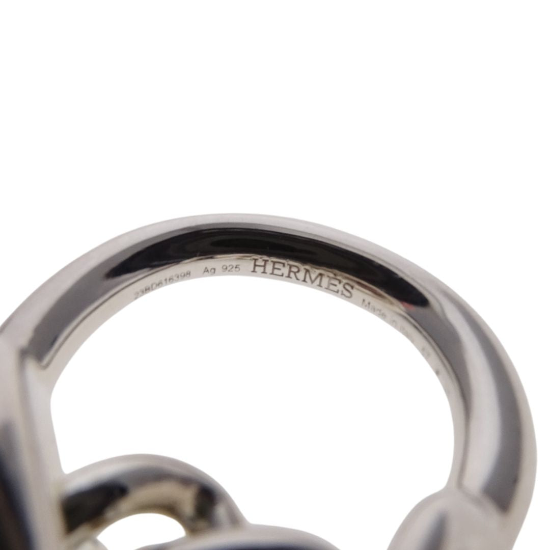 Hermes Croisette Ring Sterling Silver (size 56)