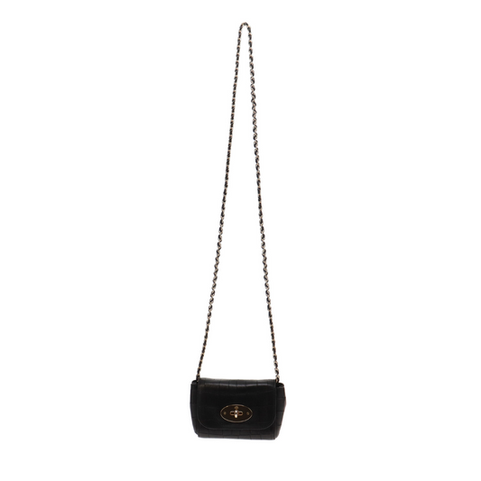 Mulberry Black Croc Embossed  Mini Lily