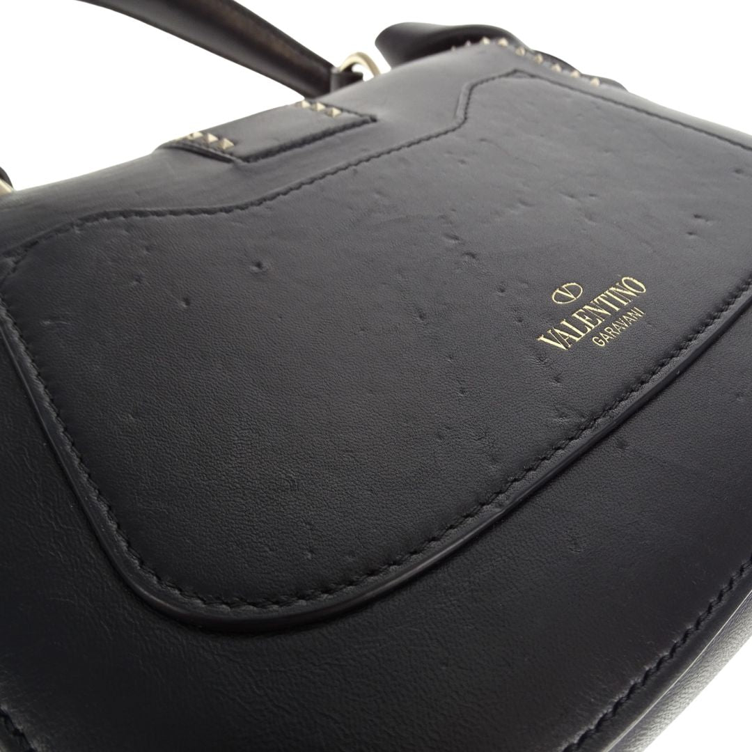 Valentino One Handle Rockstud Ruffle