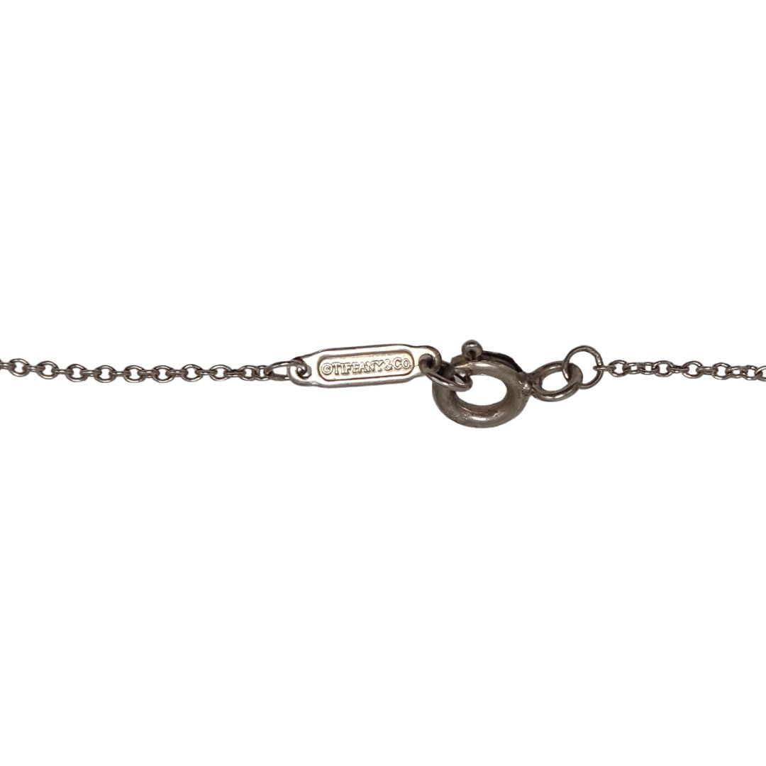 Tiffany & Co RTT Heart Tag Sterling Silver and Navy Enamel (retired colour way)