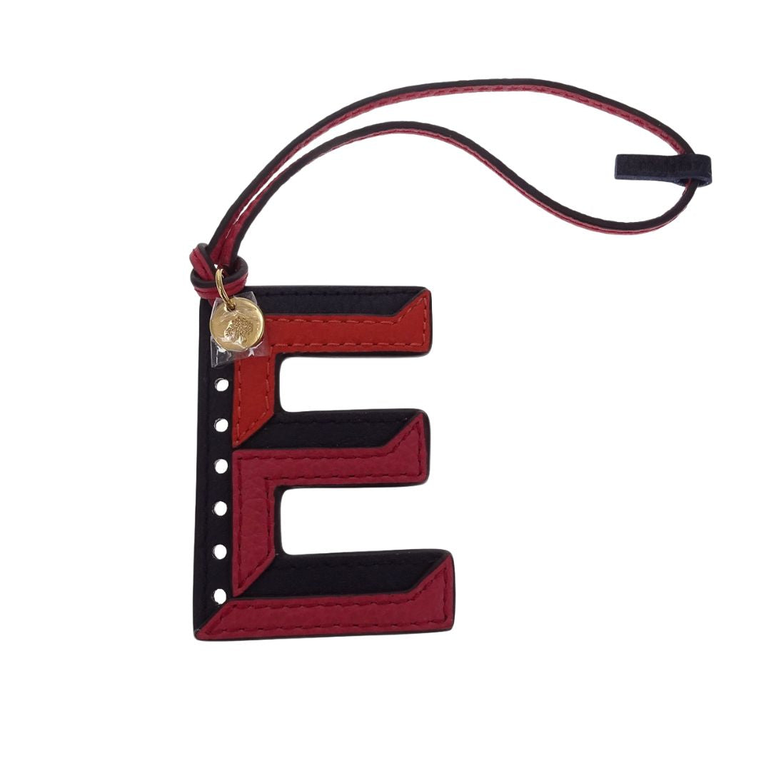 Mulberry Tri-Colour Leather Keyring-E