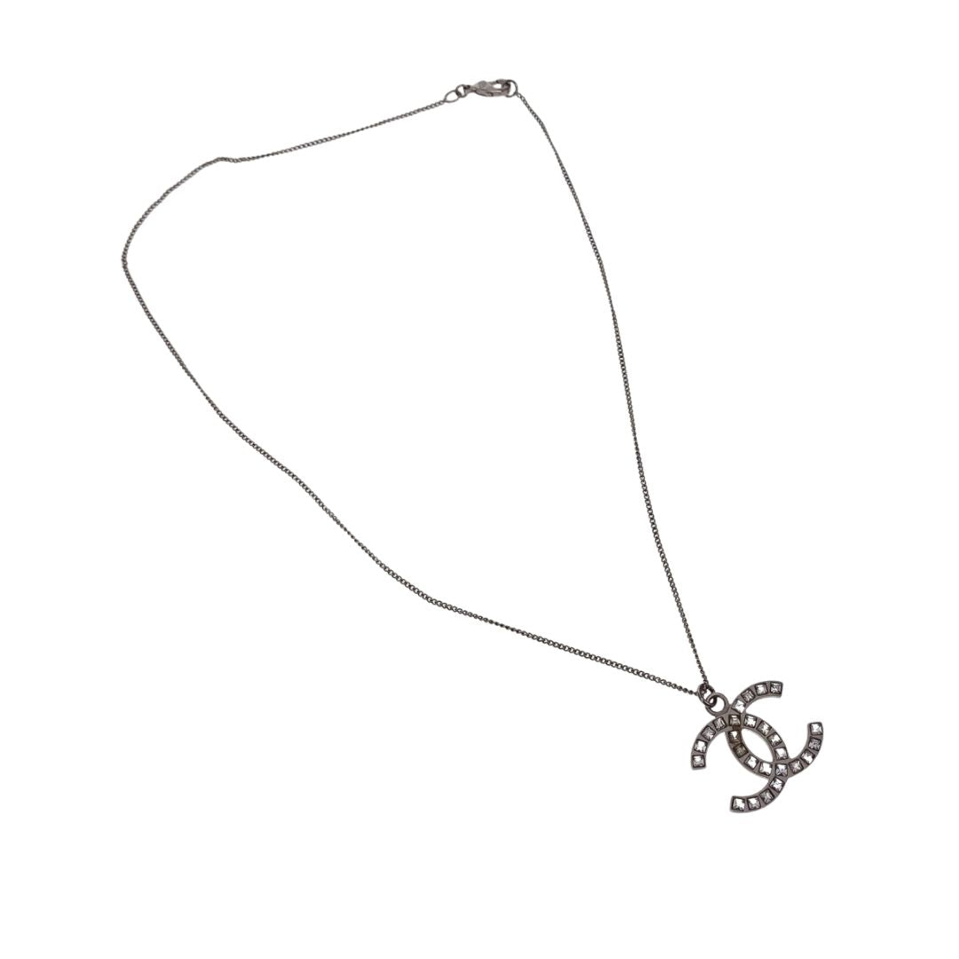 Chanel Strass CC Pendant Short Necklace