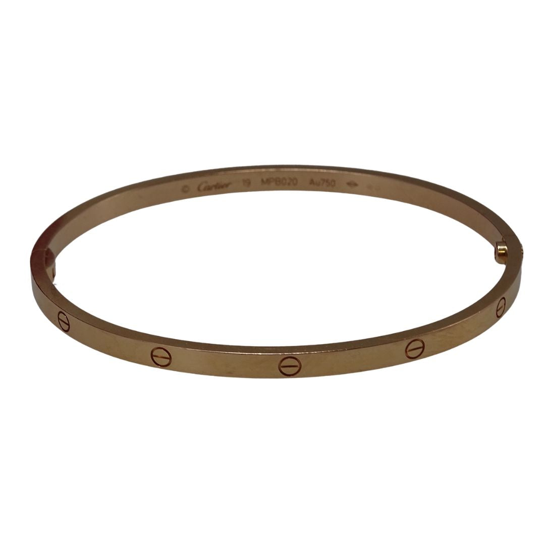 Cartier Love Bracelet Small Hinged Model 18k Yellow Gold