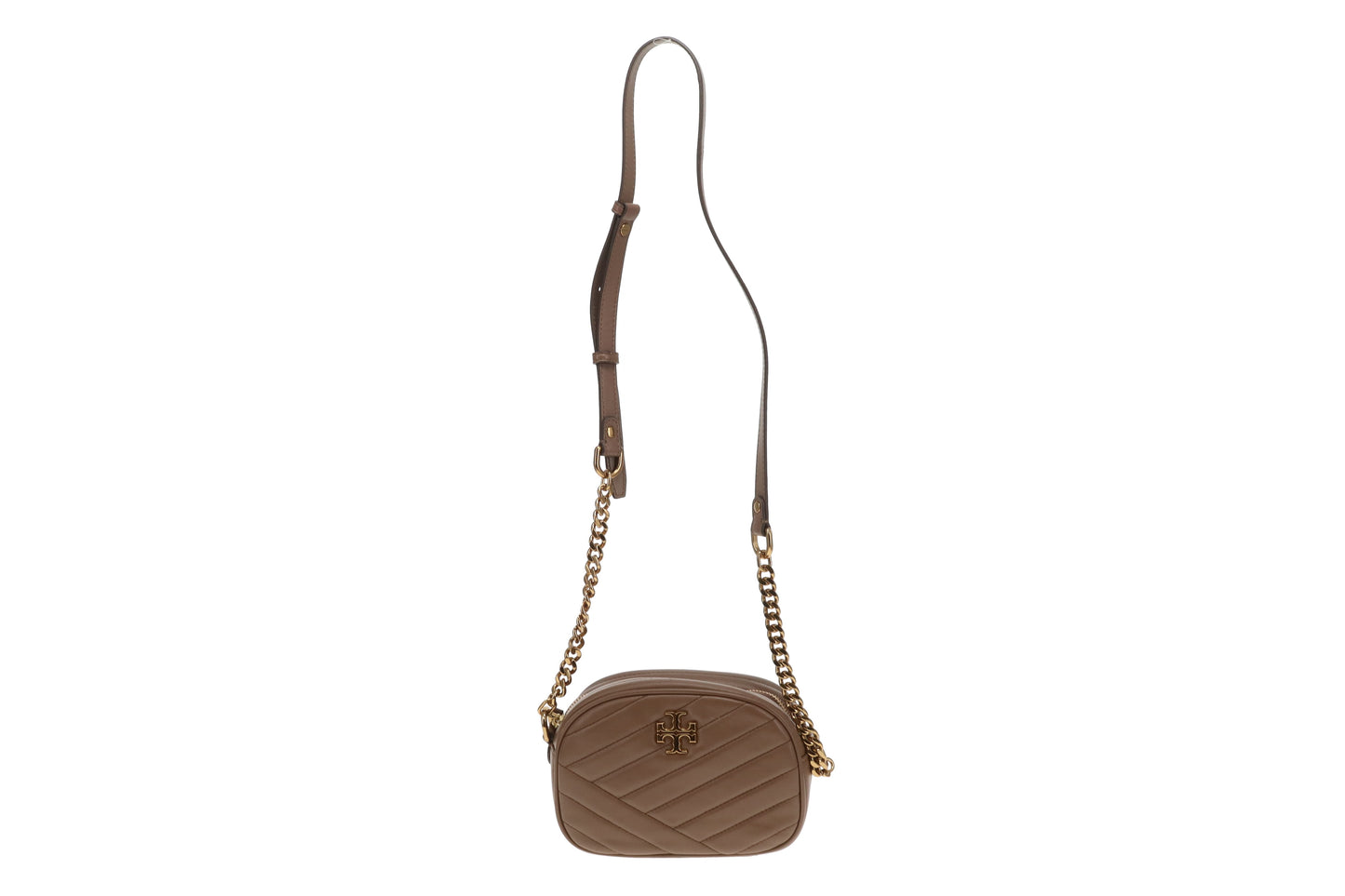 Tory Burch Kira Small Camera Bag Mocha Leather
