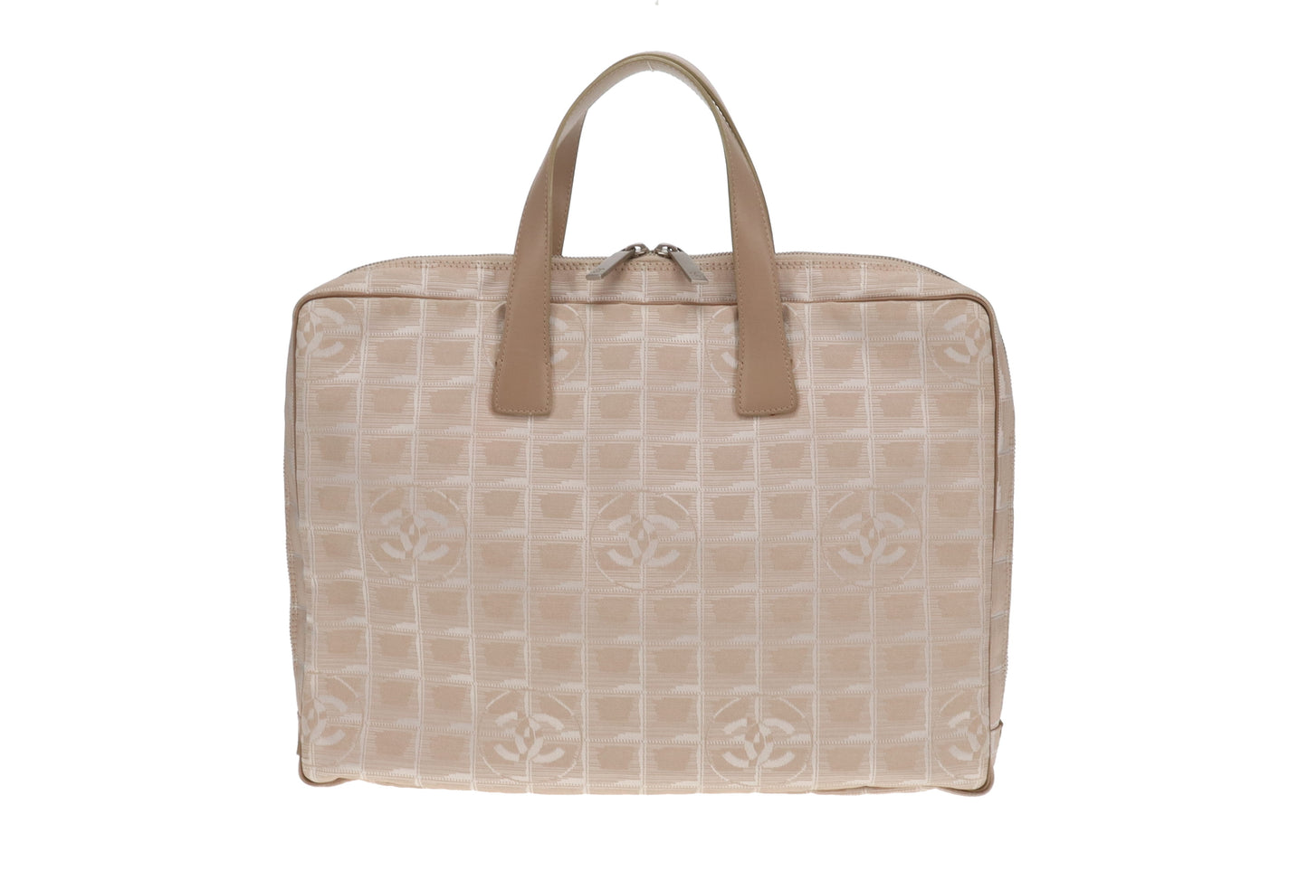 Chanel Beige New Travel Line Nylon Briefcase 2002/03